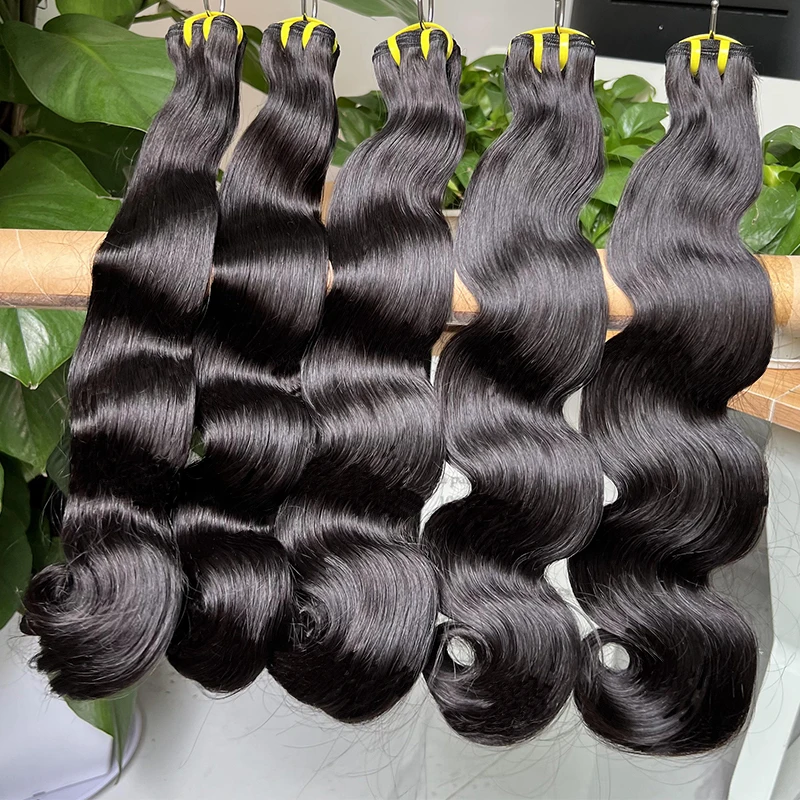 Best Hair Vendors Dropshipping Weft Extensiones 100% Natural Brazilian Human Hair Raw Body Wave Hair