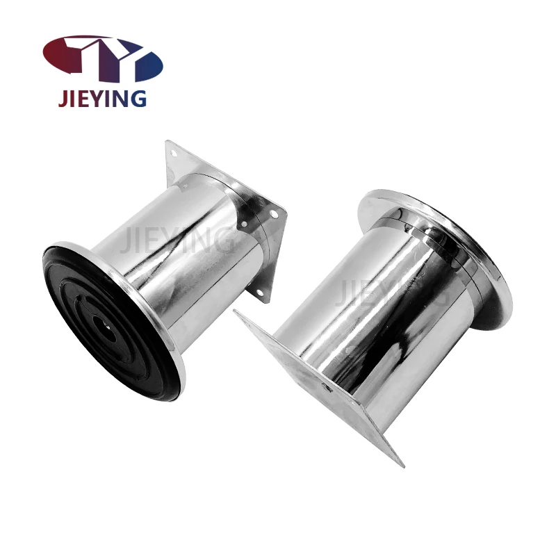 JIEYING Wholesale Furniture Hardware Accessories Full Size Sofa Table Cabinet Round Pipe Leg Support Dining Table Feet