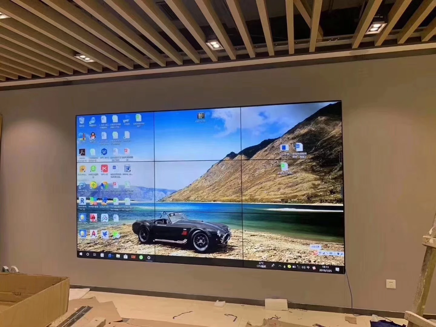 55 Inch 4K Original Digital Signage Wall Mount LCD Multi Screen Advertising Video Wall Player LCD 4x4 Lcd Splicing Screen