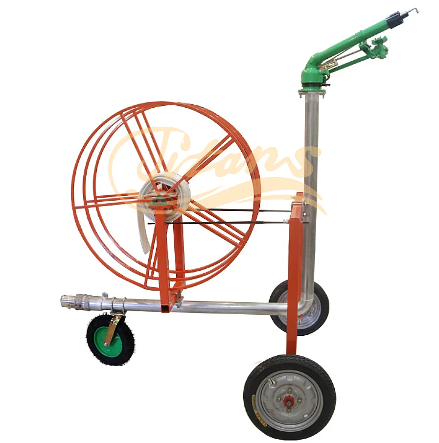 Titans Big Rain Gun sprinkler with reel Cart for agriculture irrigation system