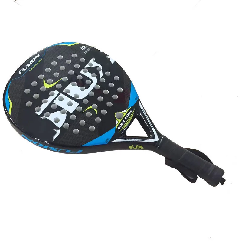 New Padel Professional Full Carbon Beach Tennis Paddle Racket EVA Face Raqueta Equipment Raquete Unisex