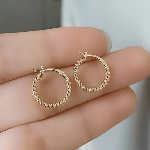  Серьги-кольца из золота 9 к 10 14 18