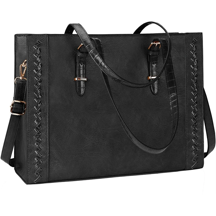 Custom Multi Function Waterproof Business Office Laptop Tote Shoulder Messenger Bag for Women