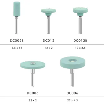 Medium Green Diamond Stones Ceramic Zirconia Polish Diamond Burs