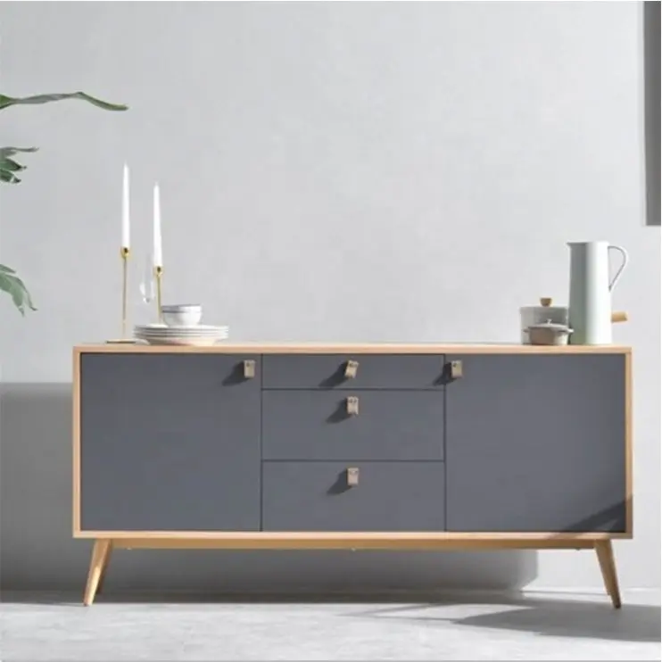 IMK Cupboard Storage Cabinet Wooden Storage Unit Display Shelf Dinning Living Room Sideboards