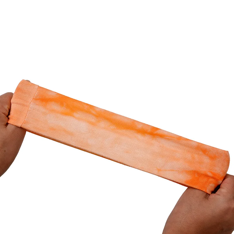 New Women Summer Head Band Cotton Yoga Gym Hair Band Elastic Sweat Sport Hair Bands Tie Dye Print Hoop Hairbands