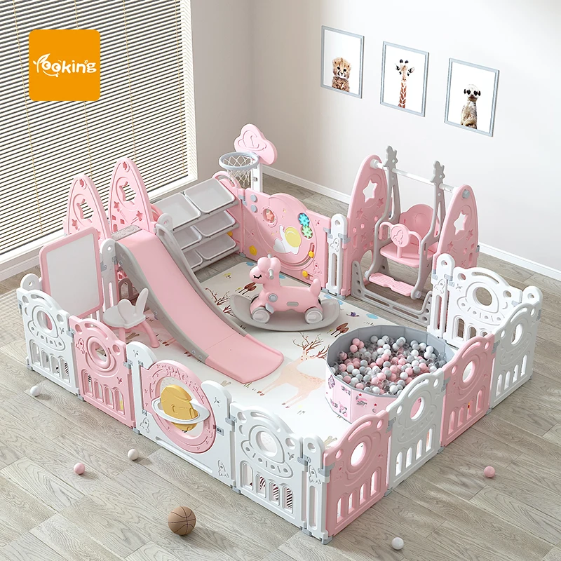 Eco-Friendly Plastic Baby Playpen Playpens For Fence Indoor