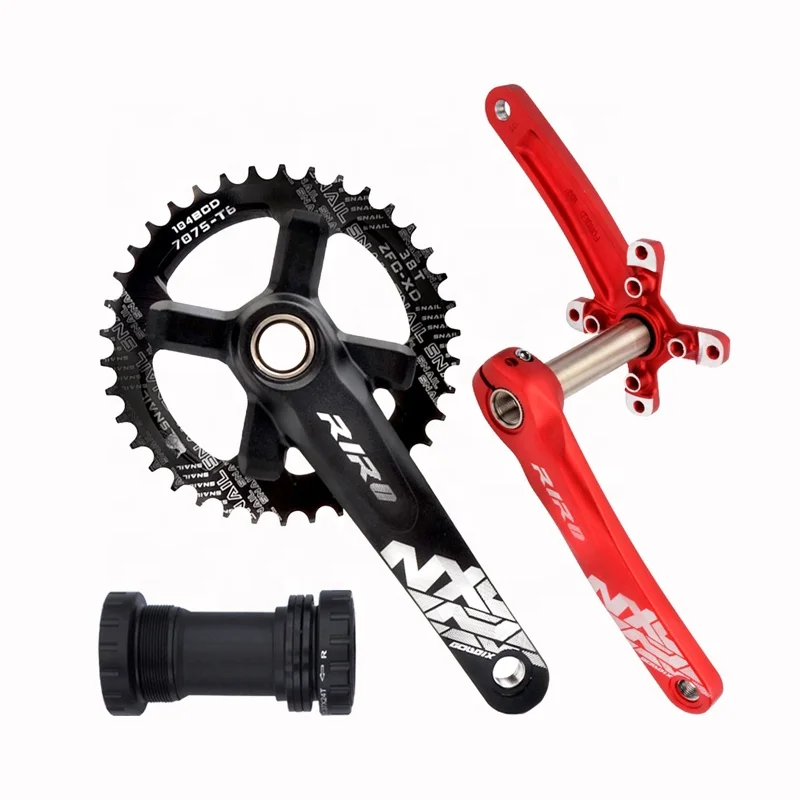 High Quality RIRO mountain bike crank 170 175mm BCD 104 MTB hollowtech Crankset