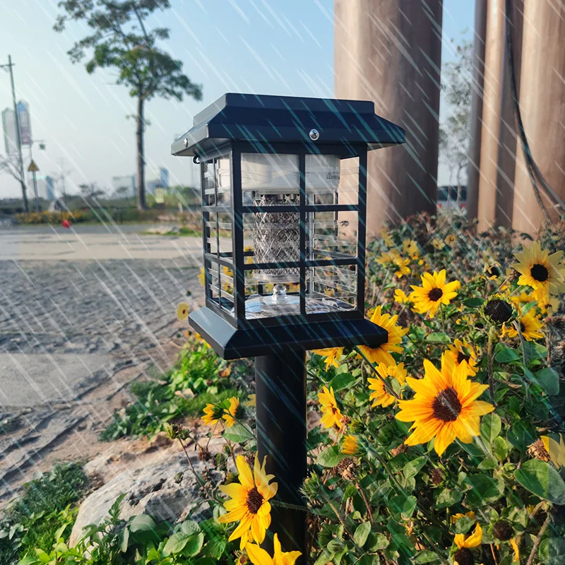 Высококачественная Солнечная перезаряжаемая ловушка для комаров, ловушка для насекомых, электрическая ловушка для комаров
