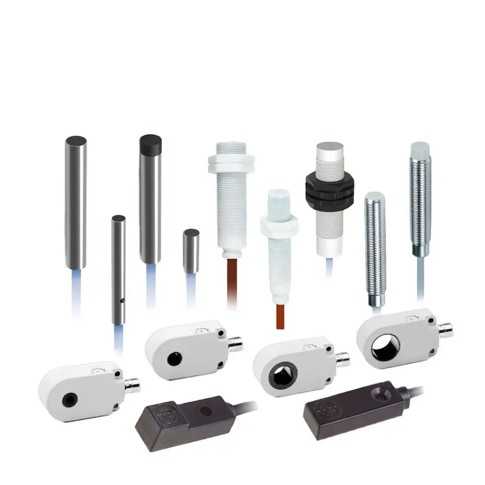 KJT High Temperature Cylindrical Type Connector Cable Inductive Proximity Position Sensors Inductance Switch