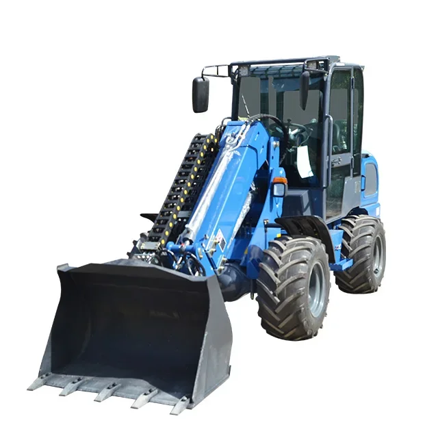 Hot sale cheap mini telescopic boom wheel loader 1 ton 2 ton wheel bachoe loader telescopic wheel loader  With Cheap Prices