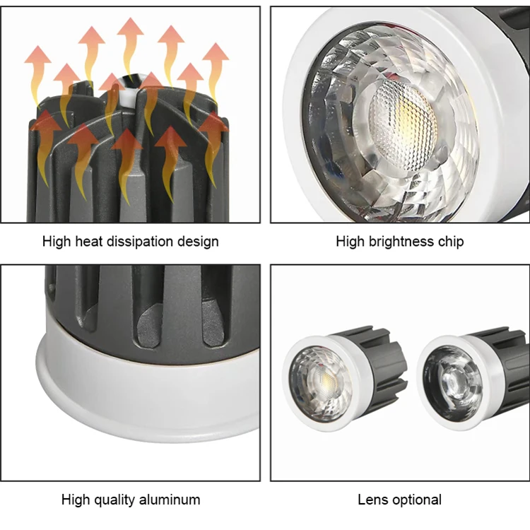 10w Mr16 Round Led Recessed Lamp Office Ceiling Led Down Light Module