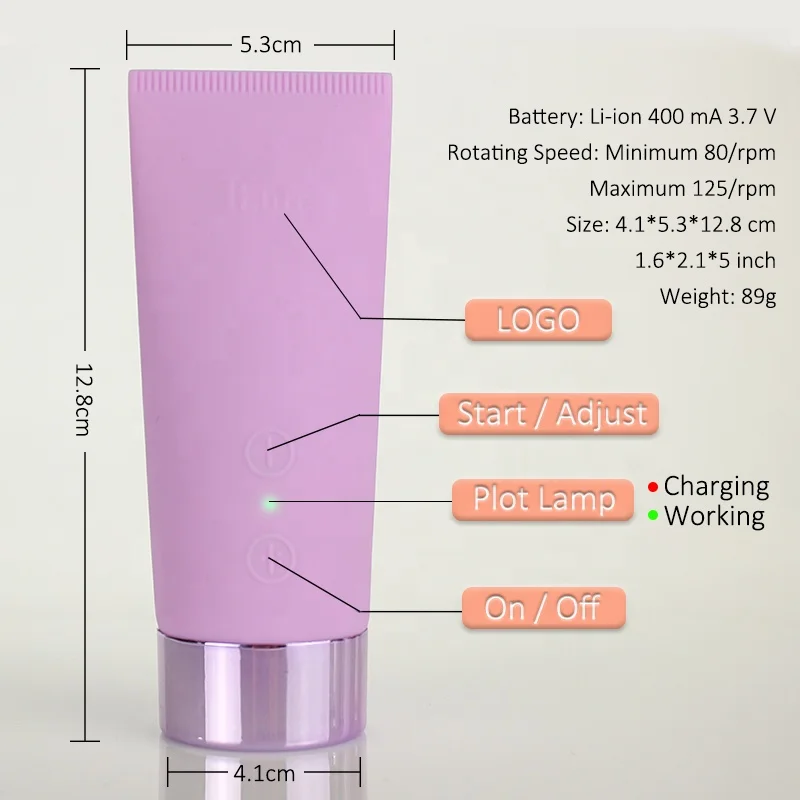 Cosmetic Instrument Silicone Gel Face Beauty Tool Sonic Facial Cleansing Brush for All Skin Type