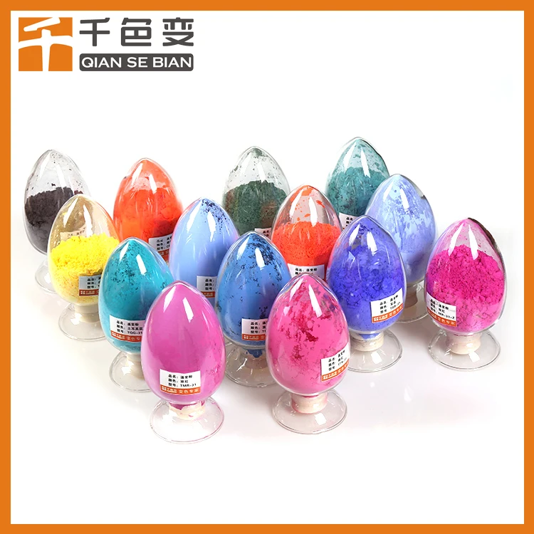 Thermochromic Heat senstive color changing activation pigment powder for hair coloring shampoo colorful wigs liquid ink paint