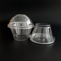 7oz 92 mm pet plastic take away plastic disposable cup for dessert