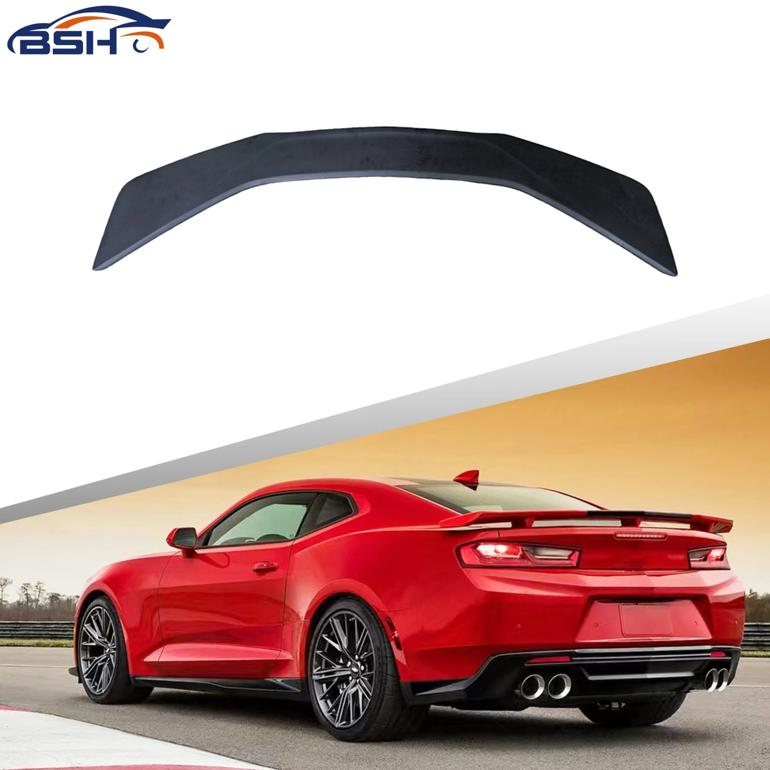 ZL1 Style Car Rear Bumper Auto Body Kit Matte Black Spoiler For Chevrolet Camaro 2016-2018