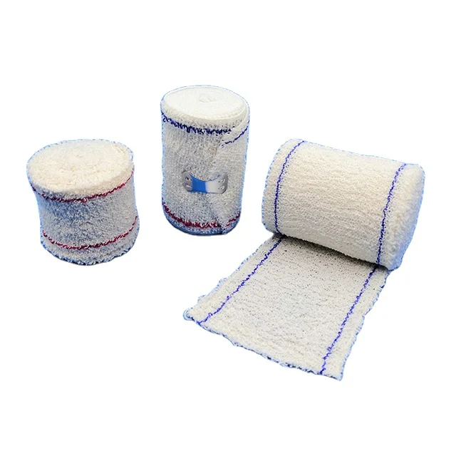 Medical Crepe Elastic Bandages for wound care spandex bandage plain bandage