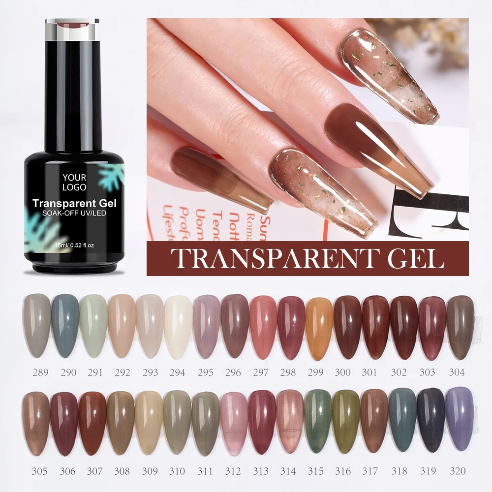 New Arrival Transparent Gel  Factory Wholesale Jelly UV Gel Polish