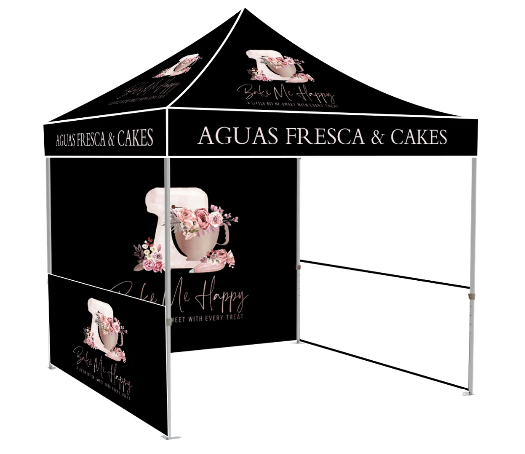 Maxcanopy Heavy duty Expert Pro Steel Advertising Tent Pop-Up Canopy Custom Logo Printing with Sidewall Garden Gazebo Trade Show