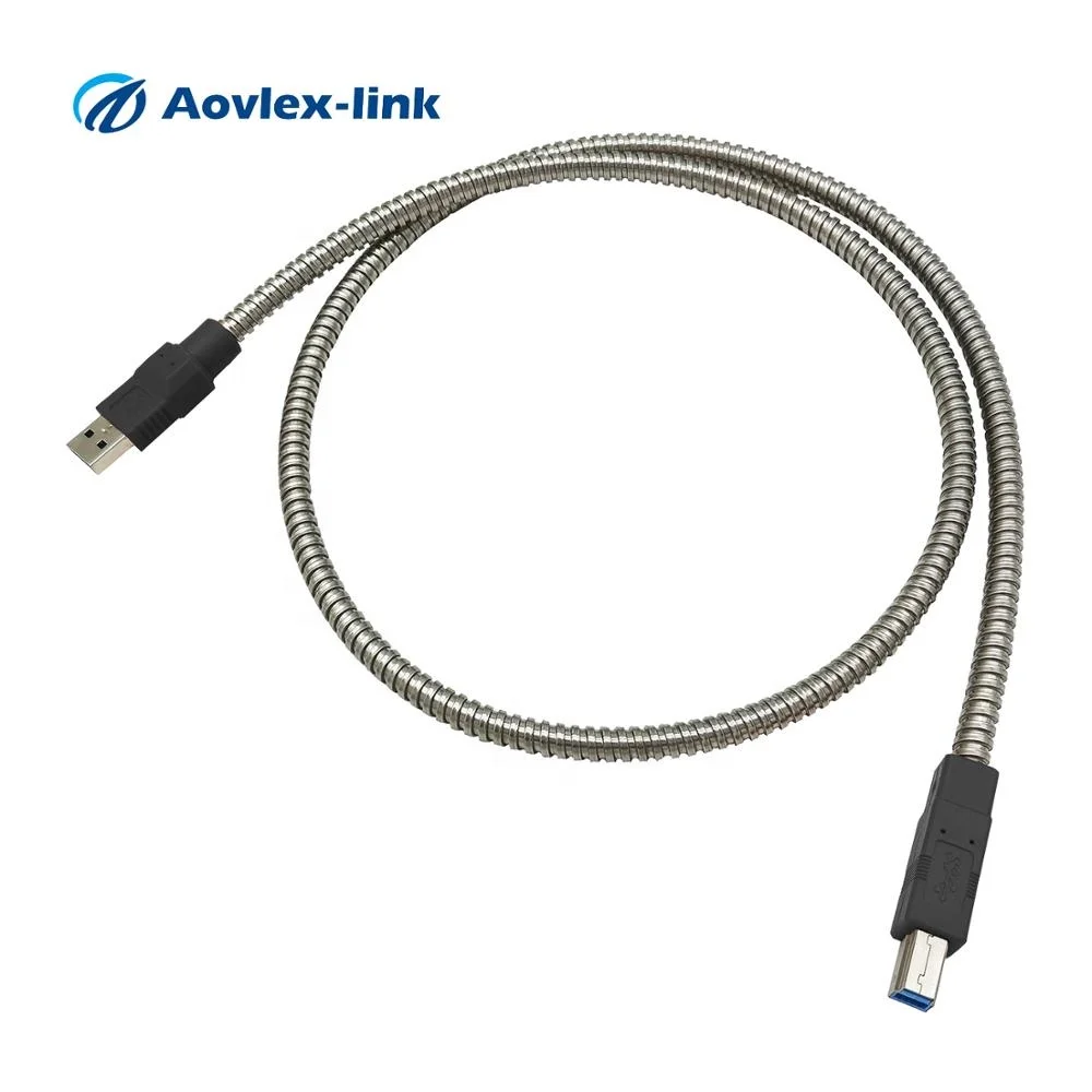  Кабель для принтера USB 3 0 A папа-B папа бронированный кабель usb-кабель с металлическим