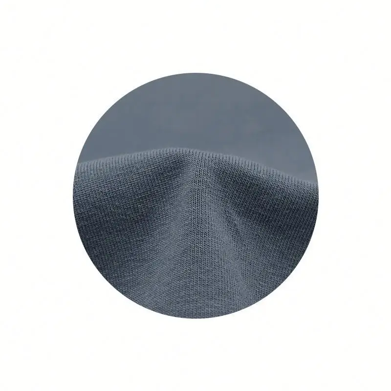 China whole GRS supplier plain single jersey fabric made from recycled plastic bottles