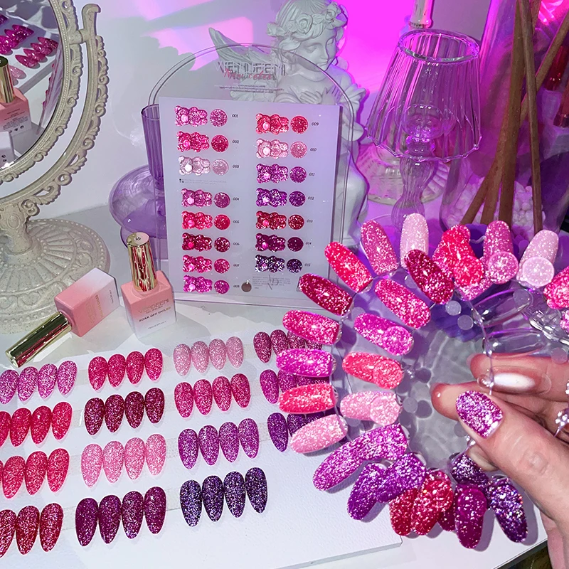 Vendeeni Sparkle Collection High Quality OEM/ODM Nail Polish Reflective Gel Long Lasting Nail Polish Gel Polish