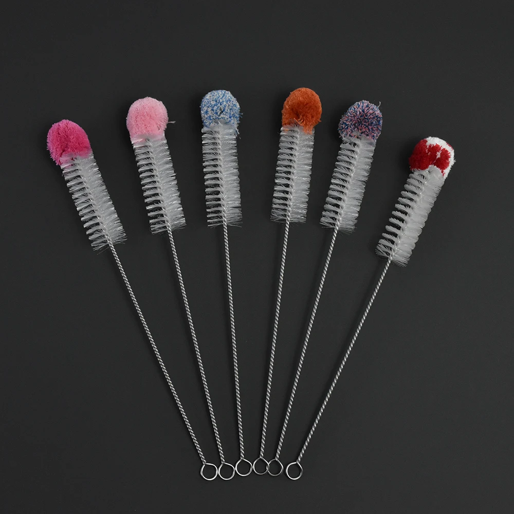 small glass bottle cleaning brush pure water bottle brush manual plastic bottle cleaner