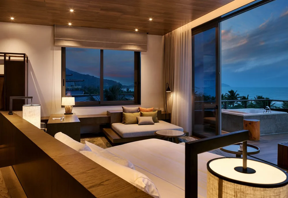 Southeast Asian design Modern Apartment Wooden Bedroom Furniture (EMT-1912)