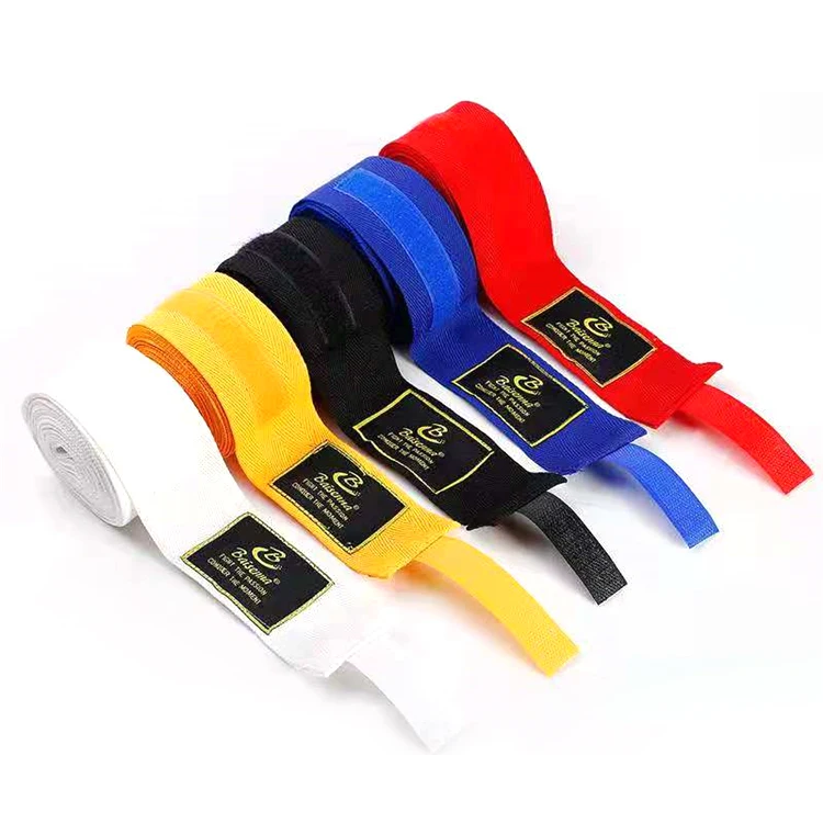 
Wholesale custom logo cotton kick boxer pack boxing bandages for men and women 