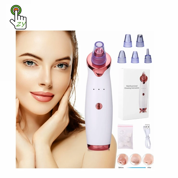 Home New Facial Blackhead Remover Electric Pore Cleaner Face Deep Nose Cleaner T Zone Pore Acne Pimple Removal Vacuum Suction
