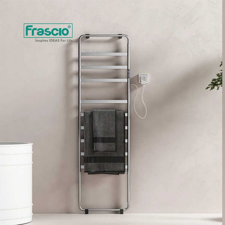 Frascio Waterproof Safety Electric Warm hot Towel Rack For Hotel Bathroom Wall Mounted Electric Hot Towel Racks Holder Stainless