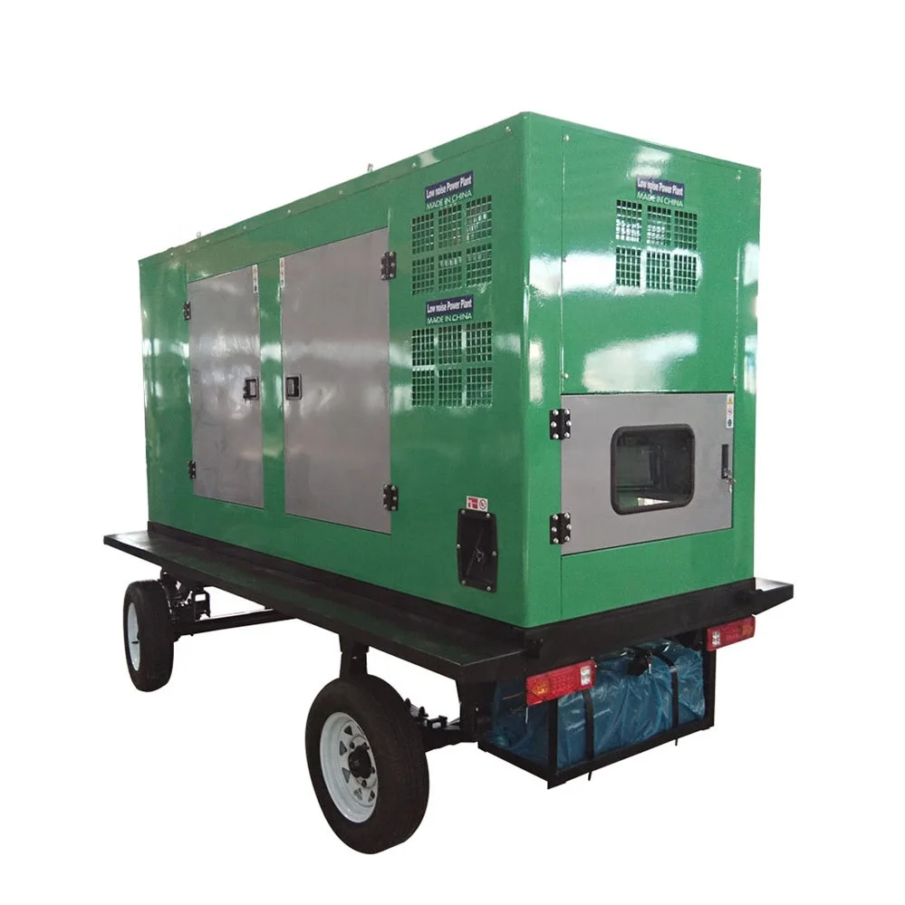 portable  Silent diesel generator  mobile trailer generators 30kw  40kw
