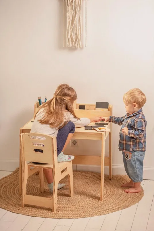 LM KIDS kids furniture wooden activity table montessori furniture Montessori Table And Chair kids table and chairs