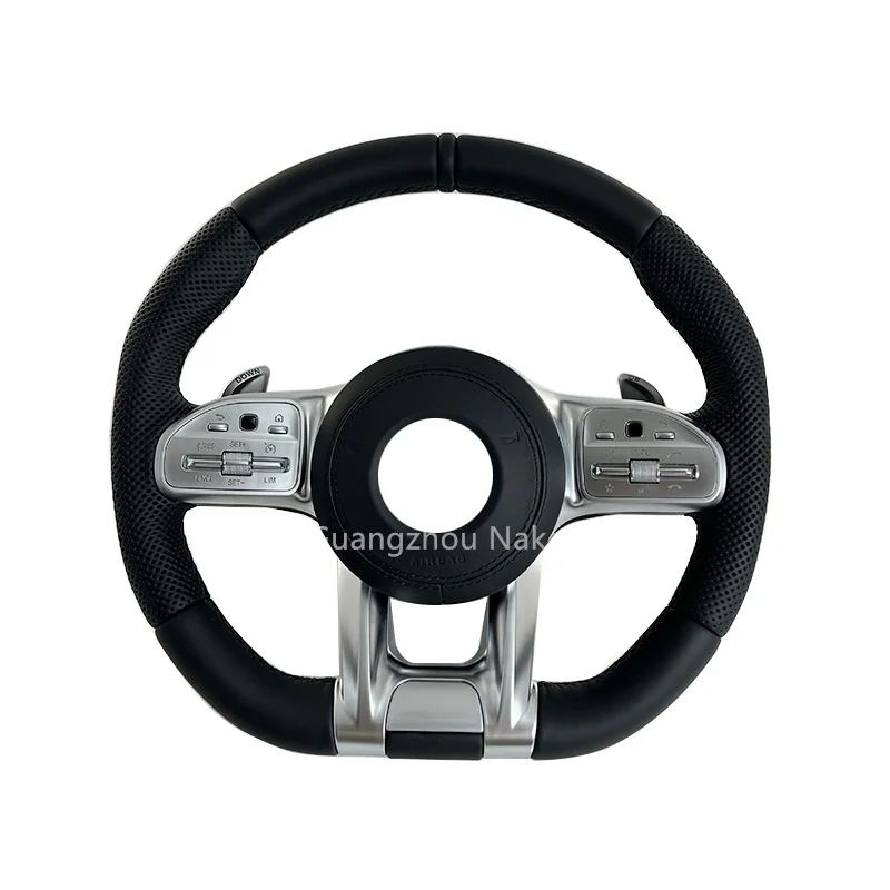 Custom Upgrade Full Leather Steering Wheel for Mercedes Benz Mercedes-Benz AMG GT X166 W213 W205 W204 W222 W212 E63 C63 AGM