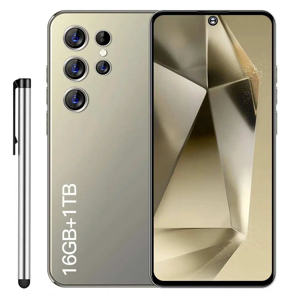 2024 Лидер продаж оригинальный 7 3 дюймов amoed экран S24 Ultra Android смартфон со стилусом для косметической камеры AI Customization VR Video