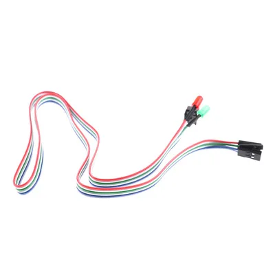 1x ATX Computer Motherboard Power Cable 2 Switch On /Off/Reset with LED Light