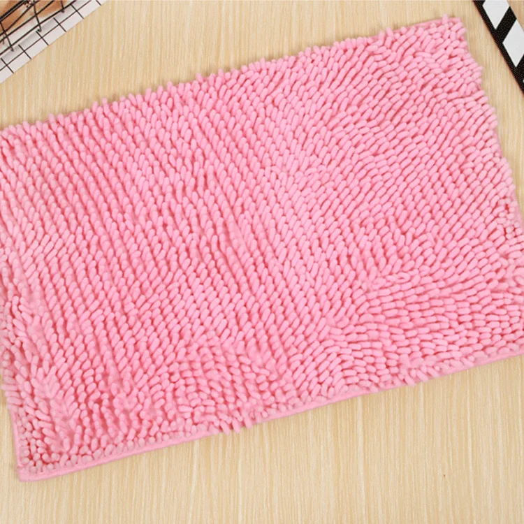 Anti-slip Absorbent Soft Shaggy Chenille Bath Mat For Bath Shower Room