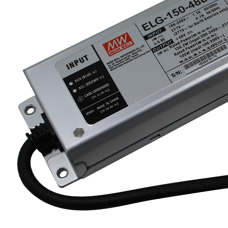 Mean well ELG-150-48DA 48V Dimmable LED Driver Dali LED Driver 150W Push Dimming LED Driver
