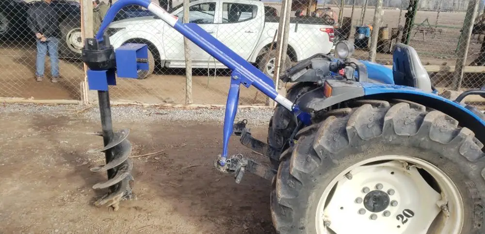Tractor portable ground hole drill earth auger