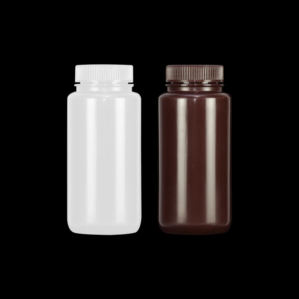 Biochemistry Analyzer Laboratory HDPE Lab Eeagent Bottle Wide Mouth 8ml 15ml 30ml 60ml 125ml 250ml 500ml 1000ml