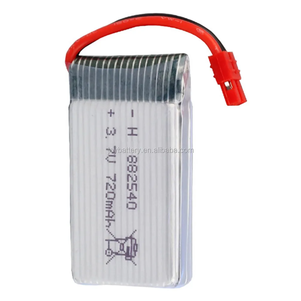 RC 882540 3.7V 720mAh 25C high rate helicopter lipo battery for X5C CX-30 F949 M68 model aircraft
