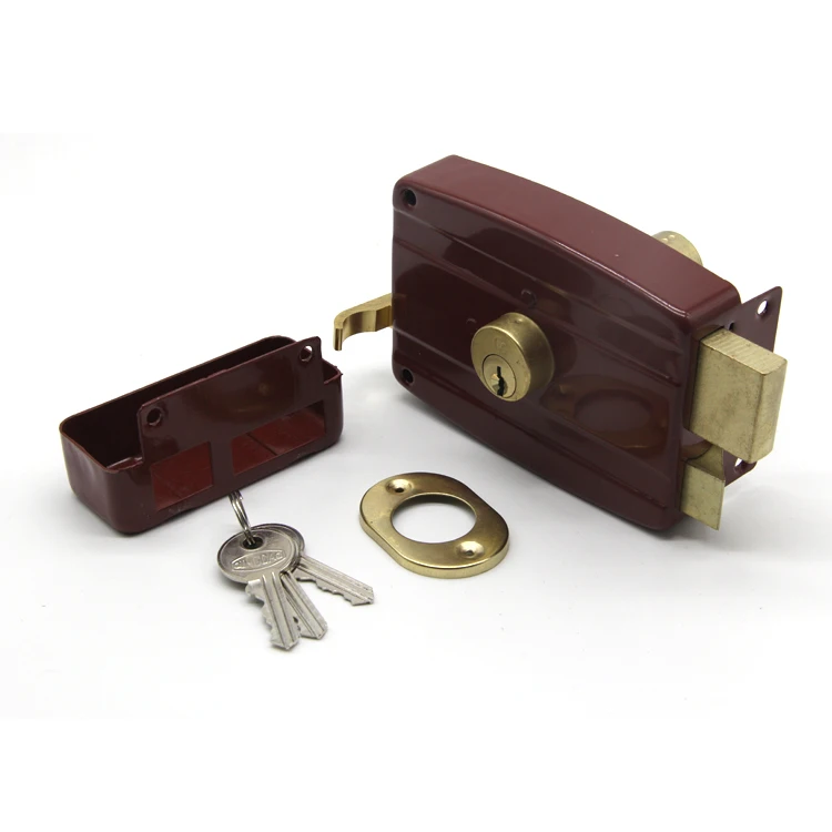 Household Door Locks Waterproof Anti-rust Safe Rim Lock for Doors