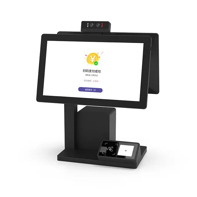 Кассовое оборудование для супермаркетов Windows Android сенсорный Pos-аппарат киоск самообслуживания с терминальной системой принтера
