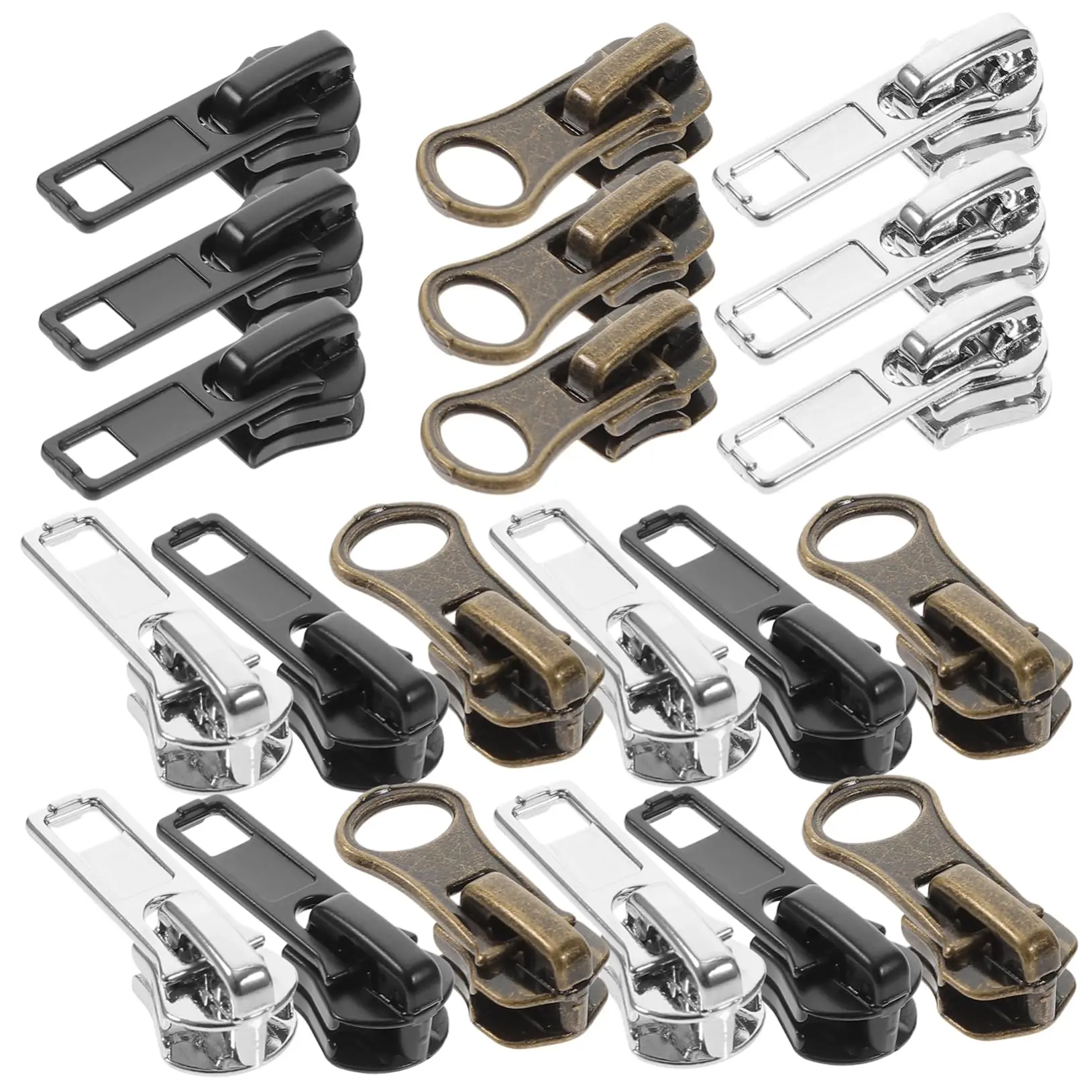 Garment Accessories Make Custom Zipper and Zippers Puller Head 3# 5# Zip Pull Custom Logo Zipper Puller and Sliders for Bags