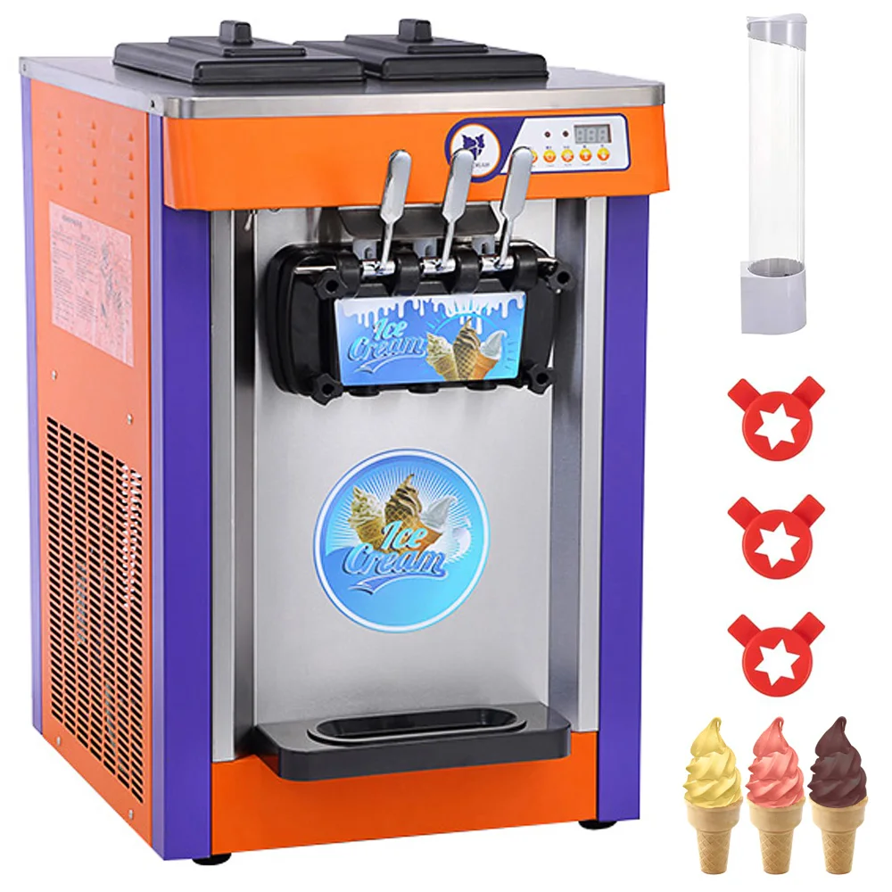Sizhi Wholesale Price Factory Direct 6L Ice Cream Making Equipment Stainless Steel Soft Serve Ice Cream Machine