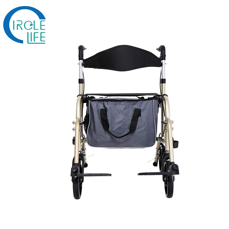 Portable Rollator Foldable Aluminum Rollator Walker