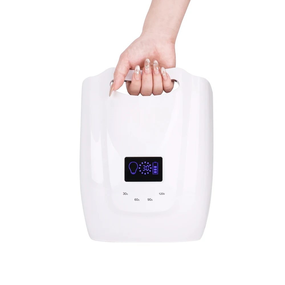 2024 New Product High Power 96W Gradient Color Cordless Pro Cure UV LED Nail Lamp Professional Rechargeable Gel Nail Dryer