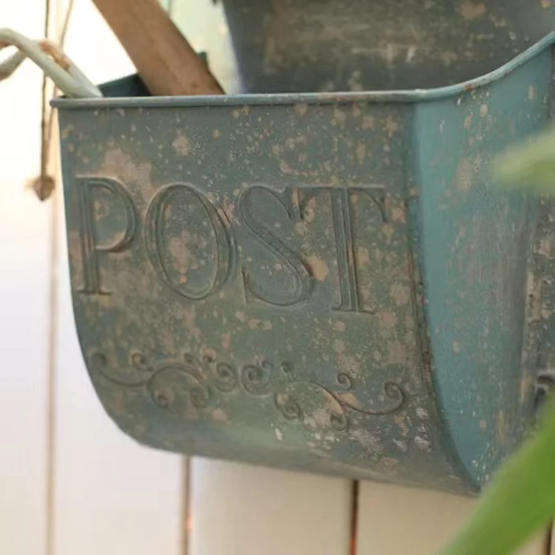 apartment letterbox metal custom color modern design post office mailboxes  wall mounted metal retro mailbox