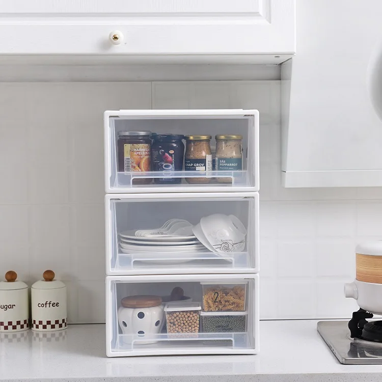 
Hot selling Promotional Plastic Baby Home Stackable Storage Drawers 