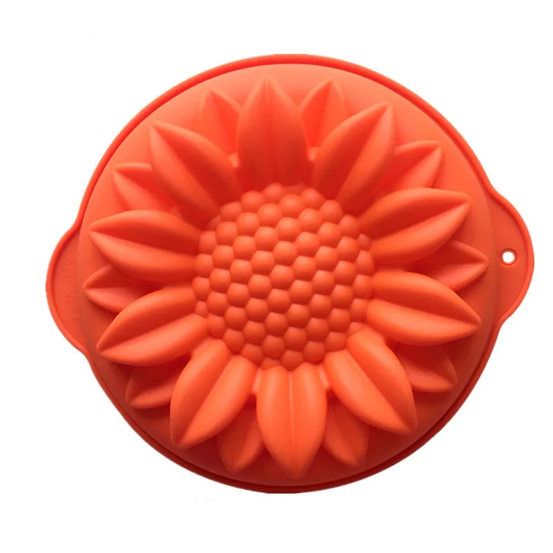 Single Hole Sunflower Silicone Cake Mold Flower Baking Tray